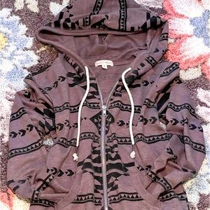 Lightweight Aztec print jacket.